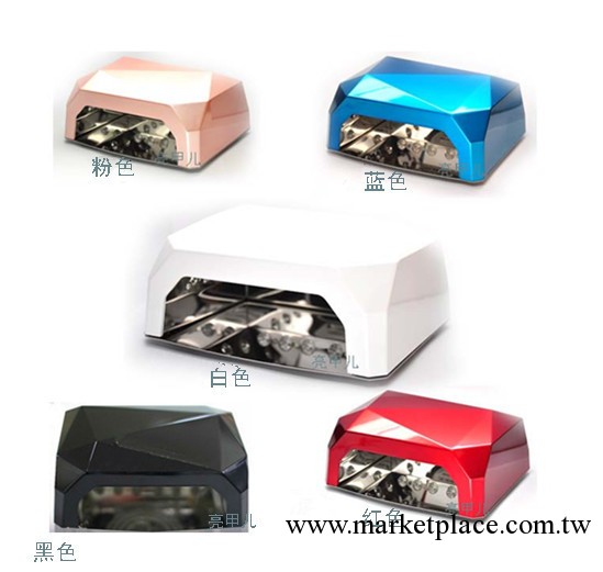 美甲批發 鉆石光療燈 UV+18LED瓦 兩用光療機 指甲油膠 QQ膠必備工廠,批發,進口,代購