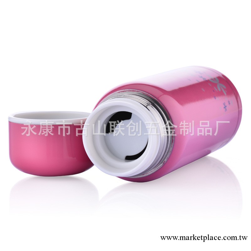 新款不銹鋼兒童HELLO KITTY卡通保溫杯 節日禮品杯定做 藍色...工廠,批發,進口,代購