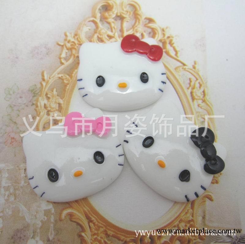 DIY 手機美容樹脂配件 KT貓 hello kitty 27*21MM工廠,批發,進口,代購