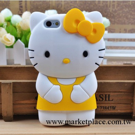 hello kitty手機套 iphone5 手機殼 5G立體KT貓 矽膠套 保護套工廠,批發,進口,代購