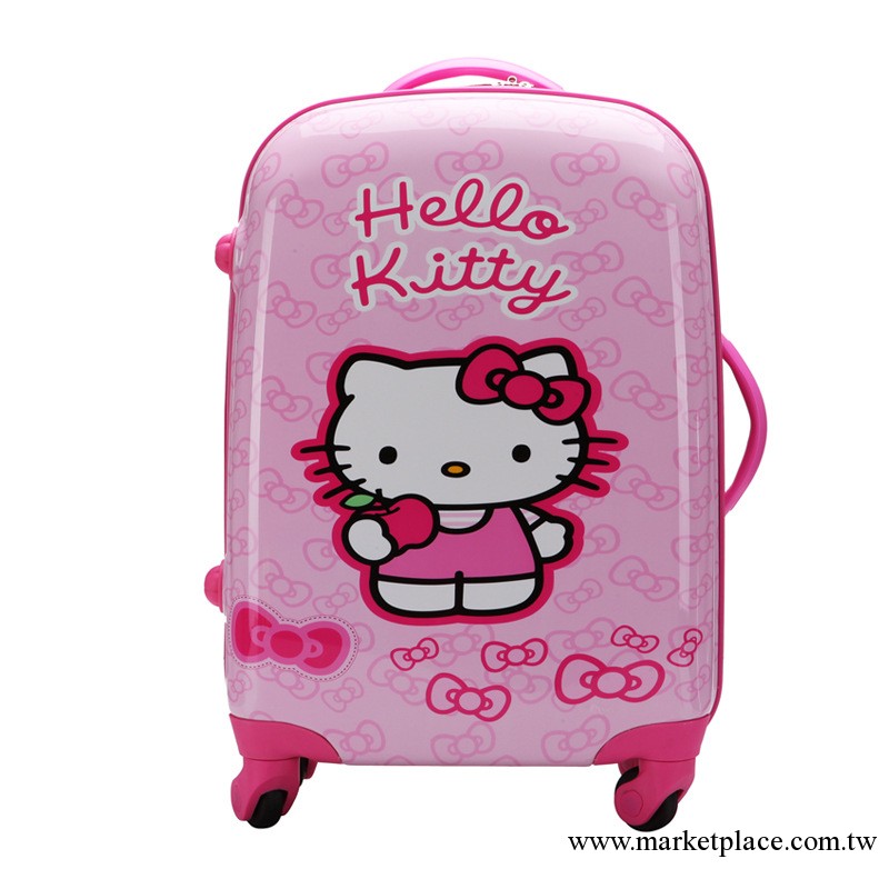 HELLO KITTY萬向輪可愛卡通兒童拉桿箱時尚旅行箱行李箱20寸工廠,批發,進口,代購