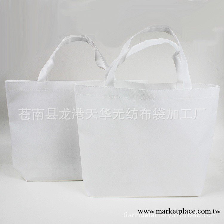 現貨白色無紡佈手提袋 環保袋 購物袋定制可指定規格定做免費排版工廠,批發,進口,代購