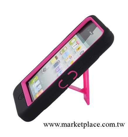 ipod touch 5 二合一機器人手機保護殼帶支架工廠,批發,進口,代購