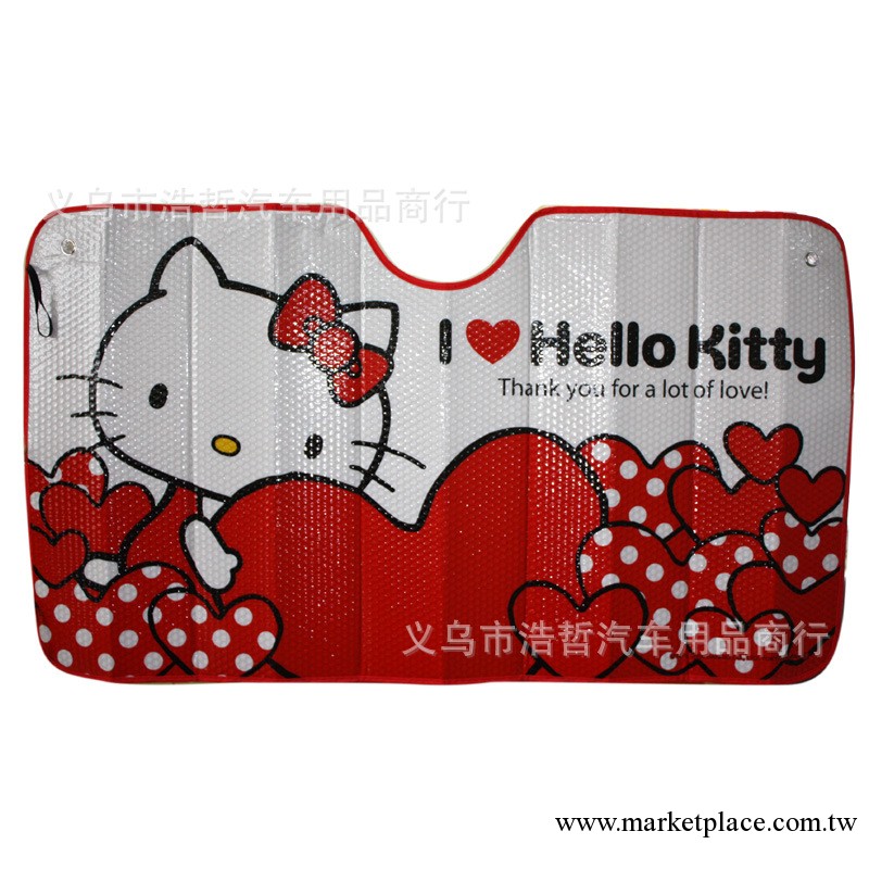 夏季新款加厚卡通太陽擋 Hello kitty遮陽擋避光墊130*70cm工廠,批發,進口,代購