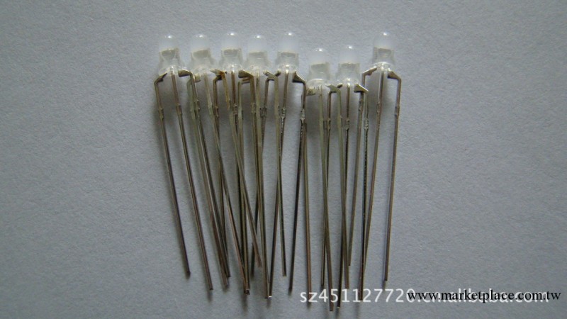 供應3mm霧狀紅蘭雙色LED發光二極管工廠,批發,進口,代購