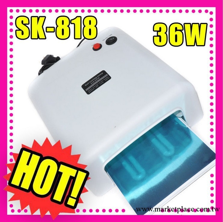 美甲機器 光療甲 光療機 SK818光療燈 UV燈 120S定時 36W 白色工廠,批發,進口,代購