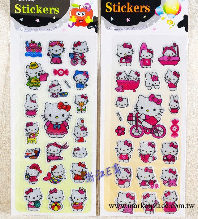 hello kitty 冰箱貼 傢居貼 kitty泡泡貼紙 kitty貓立體貼 手機貼工廠,批發,進口,代購