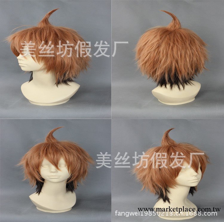 火影忍者假發 宇智波佐助-亞麻逆沖天cos假發沖天反翹 COSPLAY工廠,批發,進口,代購