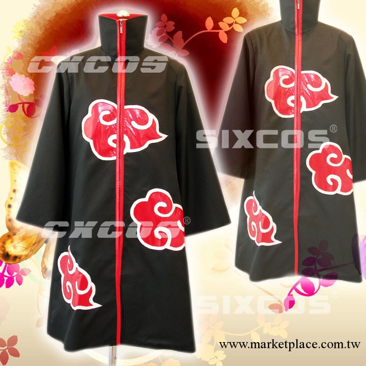 cosplay服裝-火影忍者-宇智波 曉火雲服裝 曉組織隊服-SIXCOS工廠,批發,進口,代購