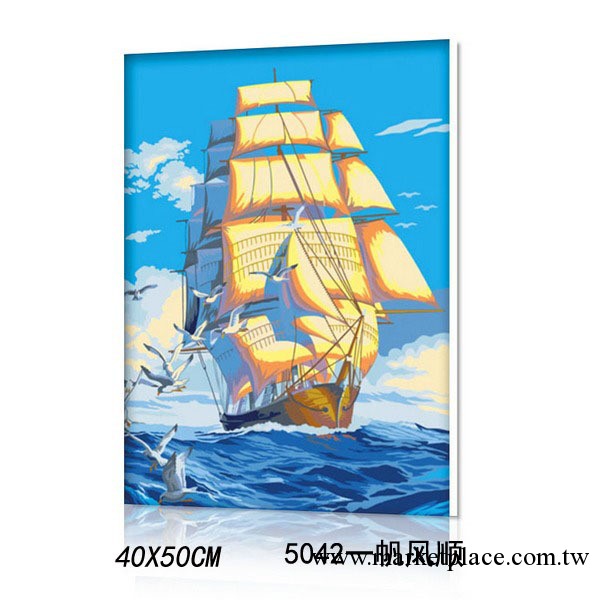 廠傢oem代工貼牌批發數字油畫結婚風景情侶裝飾畫diy油畫40*50工廠,批發,進口,代購