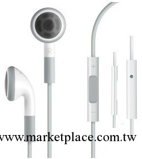 藍版 蘋果耳機 iPhone4 4S 3GS touch線控耳機 音量調節 帶麥克風工廠,批發,進口,代購