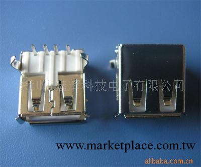 USBA/F90度連接器(圖) usb連接器工廠,批發,進口,代購