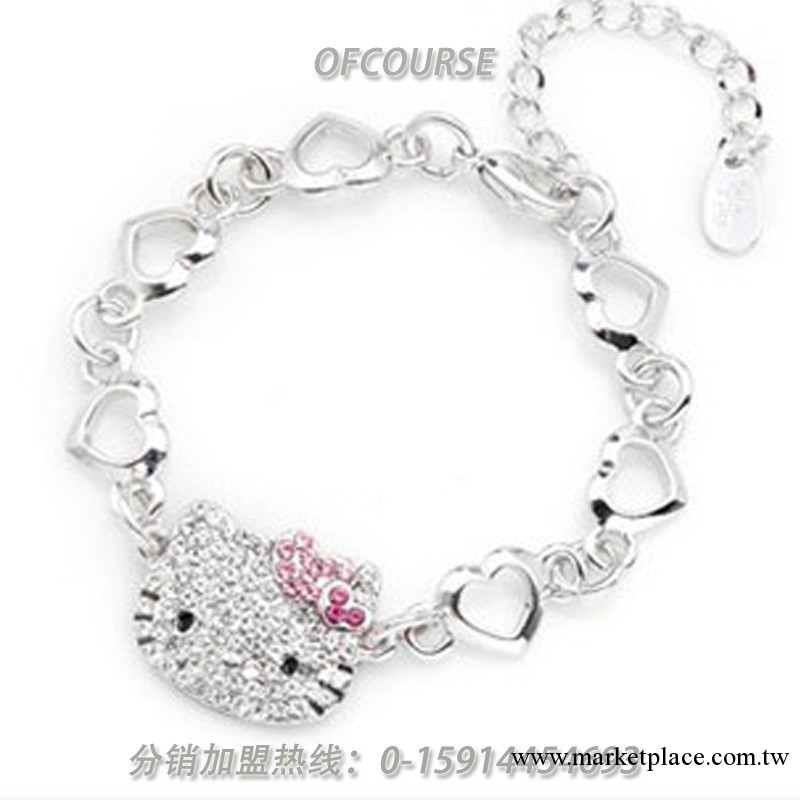 韓國專櫃正品特價 hello kitty手鏈 流行飾品批發 每件僅批10元工廠,批發,進口,代購