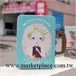 韓國文具 LGHH-2033花花公主旅行收納箱/鐵盒/收納盒2011557工廠,批發,進口,代購