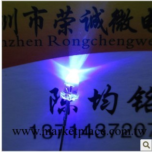 廠傢直銷 5MM白發藍 白發蘭 發光二極管 LED燈 超高亮  特價供應工廠,批發,進口,代購