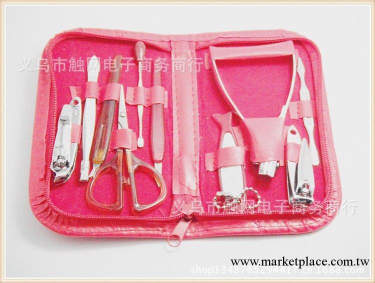 精裝版 美容化妝工具 不銹鋼美甲/修甲十件套 美甲套裝工廠,批發,進口,代購