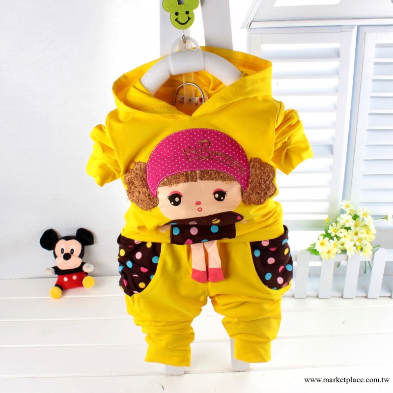 2013秋季新款童裝 女童雨琪小美女全棉秋款童套裝 外出服童套裝工廠,批發,進口,代購