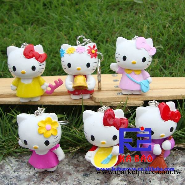 6款HELLO KITTY鑰匙扣掛件 KT貓 凱蒂貓鑰匙扣掛件 藍書包款工廠,批發,進口,代購
