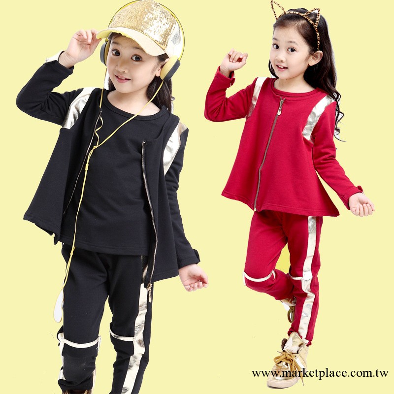 2013新品廣東產地 廠傢批發 韓版女童套裝秋款童裝 品牌女童裝961工廠,批發,進口,代購