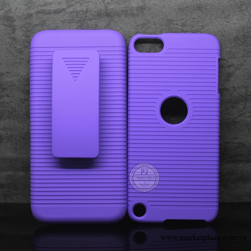 IPOD TOUCH 5 三合一手機殼 背夾旋轉滑套  防滑夾子手手機殼工廠,批發,進口,代購