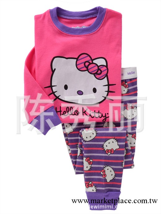 GAP長袖傢居服 童套裝現貨外貿童裝 紅色hello kitty 7324工廠,批發,進口,代購