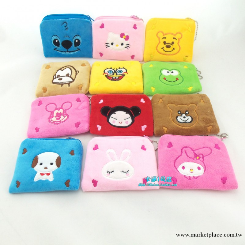 維尼熊hello kitty方零錢包卡通鑰匙包 青蛙動物休閑包毛絨硬幣包工廠,批發,進口,代購