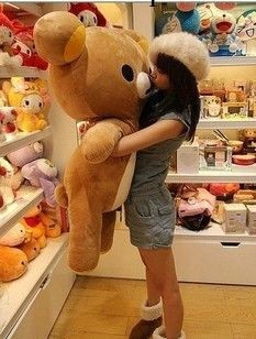 安吉兒 情人節特賣 Rilakkuma 正版輕松小熊 毛絨玩具 可愛公仔工廠,批發,進口,代購