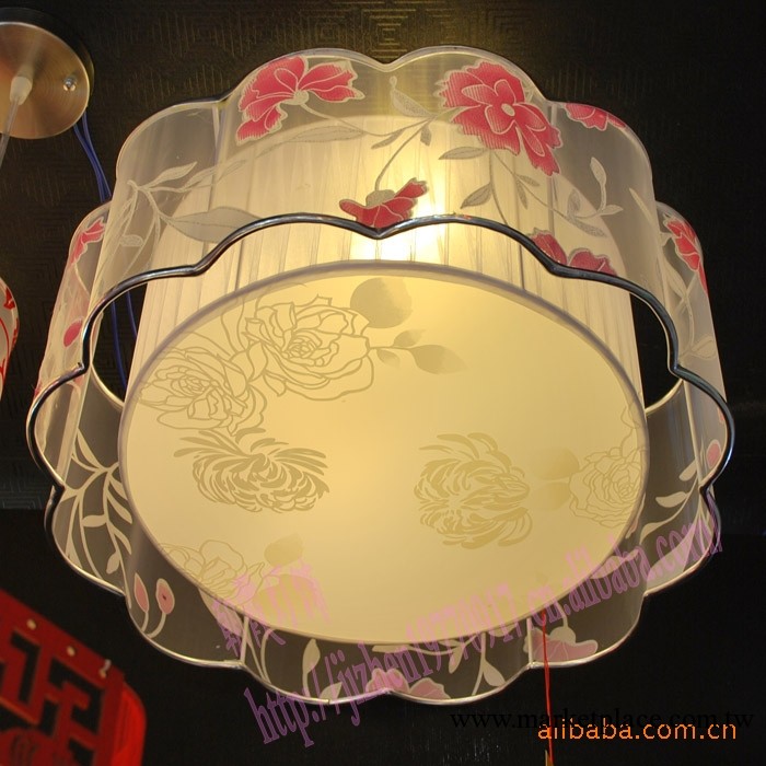 供應純手工佈藝吸頂燈 現代田園照明燈具 臥室客廳吸頂燈8106工廠,批發,進口,代購