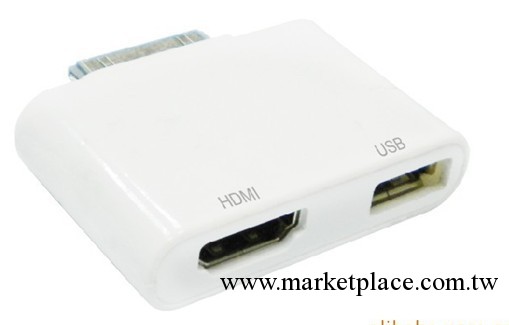 IPAD/IPHONE/IPOD TO HDMI轉換器/IPAD2轉HDMI/充電/同步工廠,批發,進口,代購