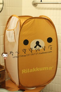 批發韓國文具/可愛輕松熊折疊式衣務收納藍工廠,批發,進口,代購