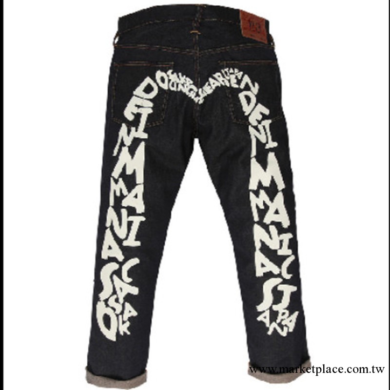 2013新款陳冠希EVISU 福神潮男裝 男士字謎大M原色牛仔褲 男批發工廠,批發,進口,代購