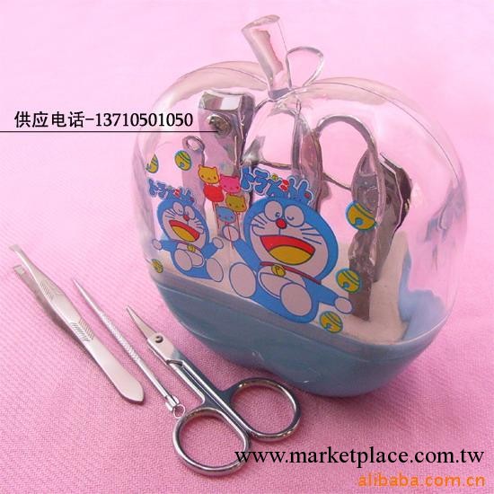 批發 多啦A夢 機器貓 蘋果美甲8件套裝 指甲剪/1260工廠,批發,進口,代購