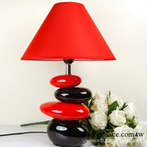 仙迪傢居 樹脂鵝卵石臺燈 佈藝工藝品 傢居裝飾燈具工廠,批發,進口,代購