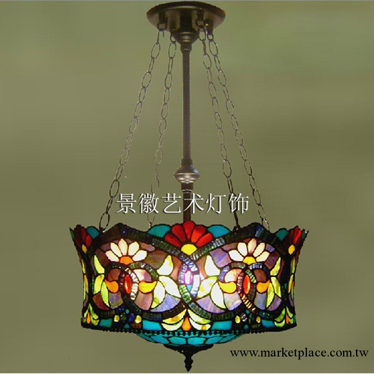 吊燈 歐式蒂凡尼tiffany系列燈 高級藍色多瑙河燈飾燈具廠傢直銷工廠,批發,進口,代購
