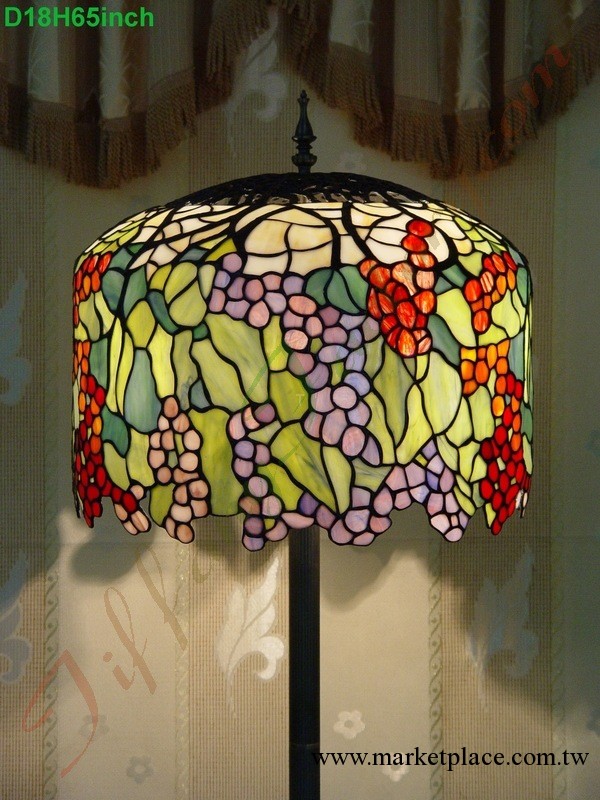 18寸蒂凡尼燈具 時尚典雅創意落地燈燈 客廳落地燈 田園風格工廠,批發,進口,代購