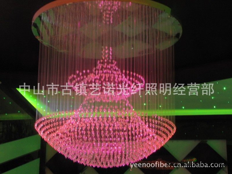 大量銷售 光纖照明燈具 黑皮單芯光纖 光纖吊燈 光纖生產工廠,批發,進口,代購