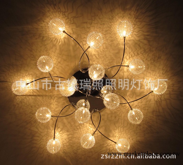 現代低壓花燈 鋁線球吸頂燈 客廳燈 臥室燈具工廠,批發,進口,代購