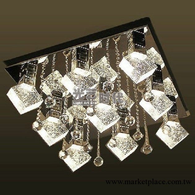 廠傢供應2010新款現代水晶平板燈 中山古鎮燈具 燈飾工廠,批發,進口,代購