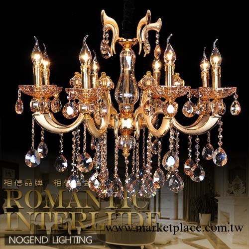 熱銷歐式琥珀水晶吊燈 臥室 客廳 酒店大堂工程別墅燈具工廠,批發,進口,代購