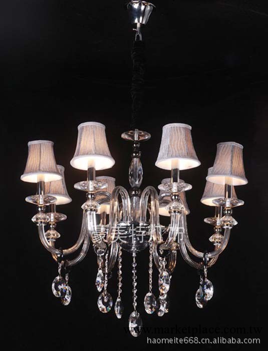 專業生產批發簡約現代歐式風情HMT6191蠟燭水晶燈具（圖）工廠,批發,進口,代購