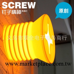 原創 釘子精神創意燈具 氛圍燈掛墻臺面兩用 傢居燈飾-舒適黃工廠,批發,進口,代購