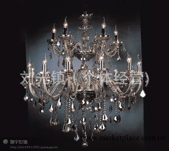 廠傢批發現代奢華別墅進口蠟燭水晶燈天鵝燈臥室客廳燈具餐廳燈飾工廠,批發,進口,代購