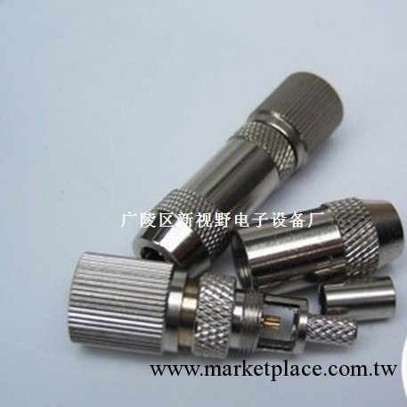 2兆頭2M頭連接頭L9-2-1頭接頭SYV75-2-1射頻線視頻線，電纜連接器工廠,批發,進口,代購