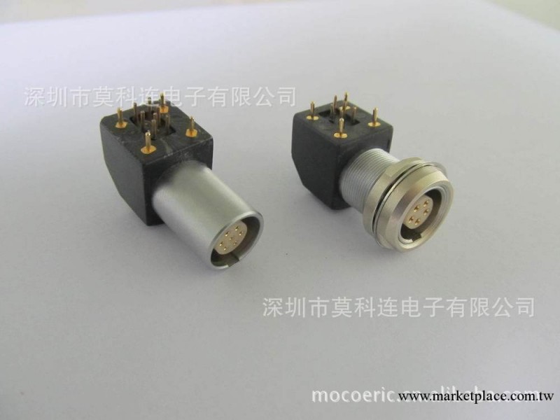 焊PCB電路板連接器 90度彎角式焊板PCB連接器 兼容LEMO連接器工廠,批發,進口,代購