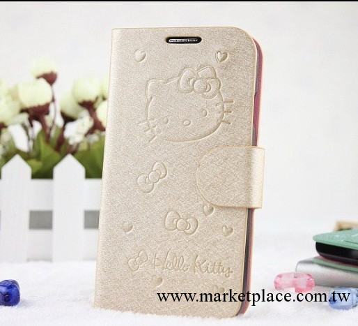 蠶絲紋KT皮套HELLO KITTY皮套 N7100三星I9500 KT 皮套批發工廠,批發,進口,代購