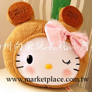正版 餅幹凱蒂貓 Hello kitty 靠墊 抱枕 KT 曲奇餅幹抱枕工廠,批發,進口,代購