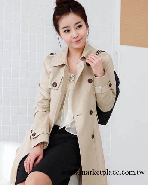 8303#2013秋裝新款韓版風衣修身原單女秋裝新品2013女裝秋季外套工廠,批發,進口,代購