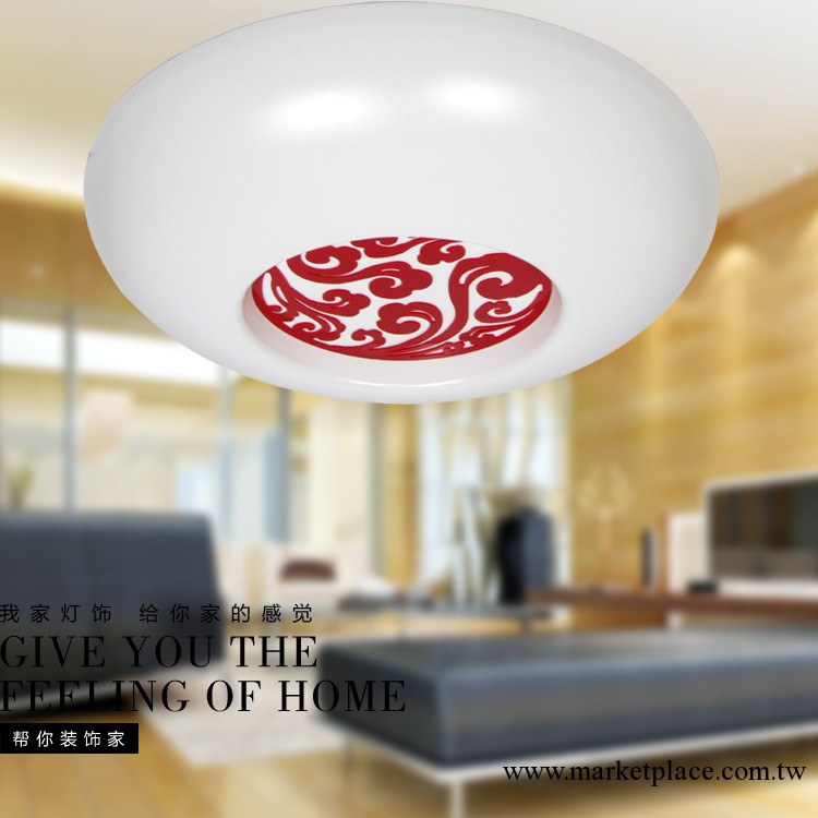 吸頂燈燈飾客廳吸頂燈批發圓形臥室白色喜慶紅色吸頂燈圓形燈具工廠,批發,進口,代購