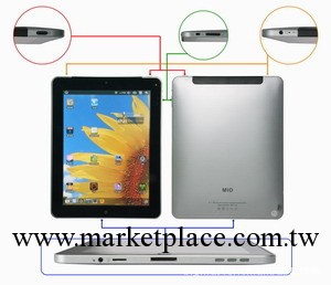 大量生產9.7寸ipad 平板電腦批發 安卓2.2支持flash10.1工廠,批發,進口,代購