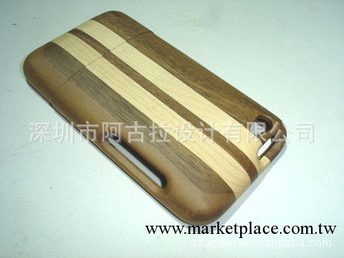 Ipod touch4 wooden case 純天然雙拼無雕刻木殼批發・進口・工廠・代買・代購